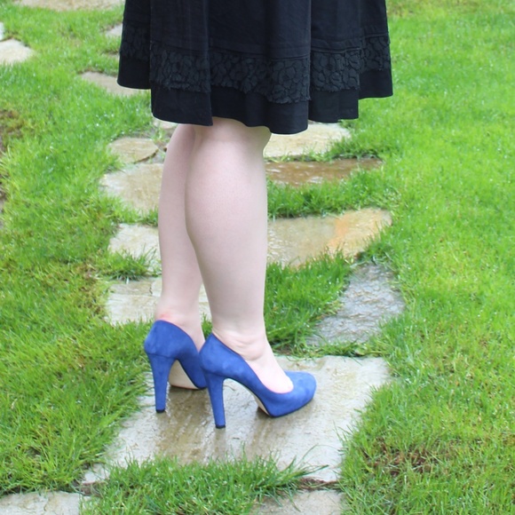 kate spade Shoes - ⬇️ Kate Spade Cobalt Blue Suede Loire Pumps